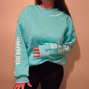 Pullover Comfy Sweatshirt With Quote
